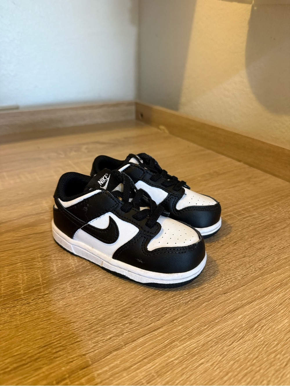 Nike Kids Black and White Low-Top Sneakers